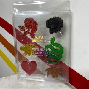 NEW Urban outfitters acrylic ornaments